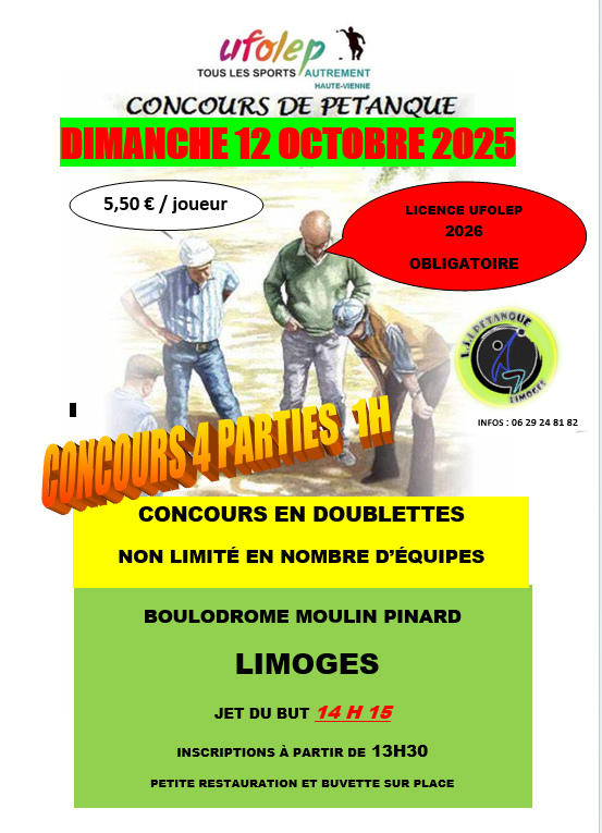 Concours Doublette Pétanque