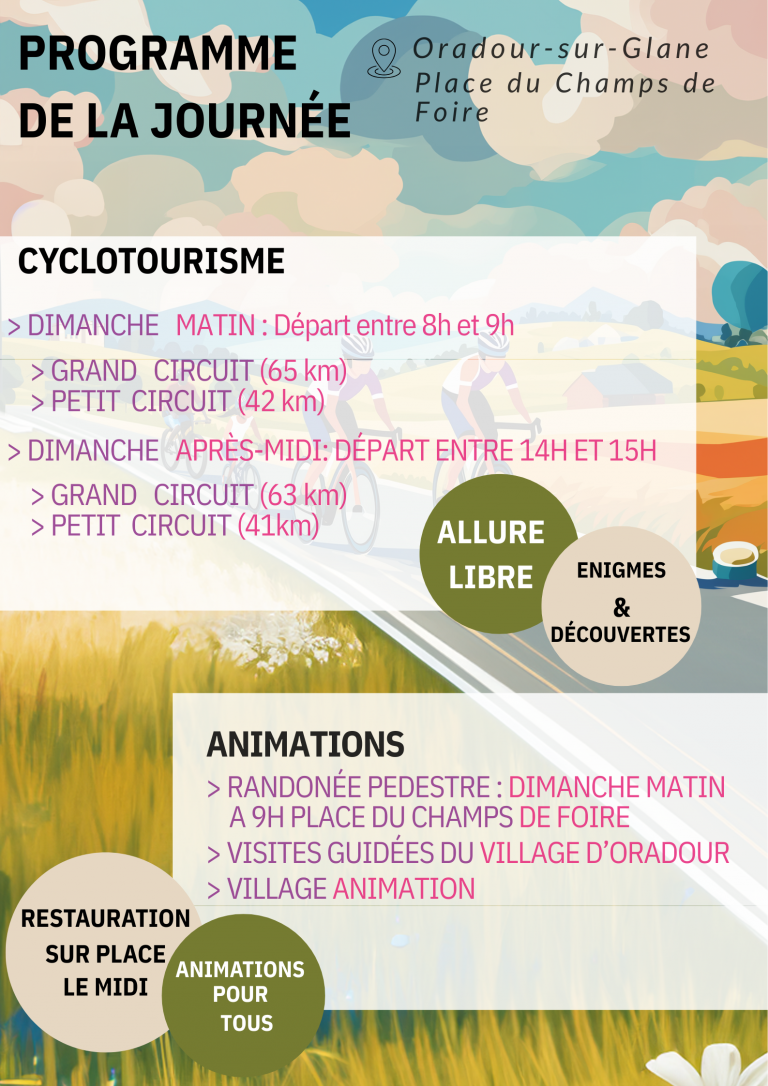 Affiche cyclo rando